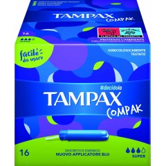 Tampax Compak Super 16 Assorbenti Interni